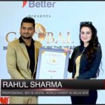 Mr Rahul Sharma was awarded the prestigious SEO Expert Awards twice for his Digital Marketing Startup Company by Bollywood Actor & Film Maker Arbaaz Khan and Actress Ameesha Patel
