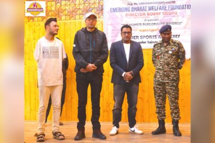 Emerging Bharat Welfare Foundation Bobby Siddhu and Tajamul Islam hosted an event in Bandipora JK. 1